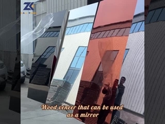 لوحة الحائط المرآة لوحة القشرة الخشبية المقاومة للحريق