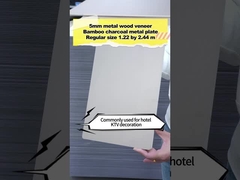 PVC الزخرفة الخيزران الفحم الخشب المعدنية الجدار لوحة الجدار الداخلية عالية الكثافة