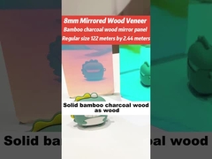 لوحة حائط المرآة PVC الخيزران الفحم الحائط الألواح مقاومة للرطوبة