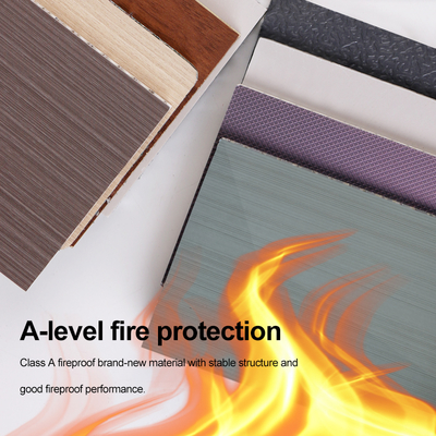 Hot Sell 8mm Bamboo Charcoal Wall Panels PVC Wall Panels Fire-resistant Interior Decoration Materials For Corridor Ceilings