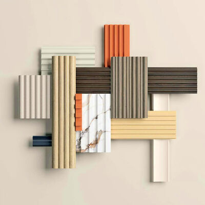 Hot Sales Waterproof WPC Wall Panel Solid Wood Grille Wall Panel For Indoor Bedroom And Living Room