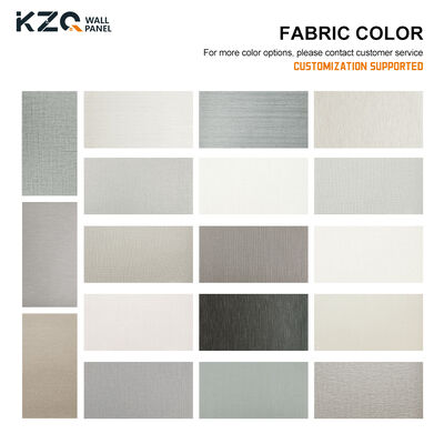 PVC Fabric Wall Panels Bamboo Wood Fiber Wall Panel Fabric Board For Indoor Decor