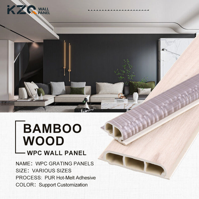 Hot Sale WPC Wall Panel Wood Plastic Composite Fluted Slat Sheet Eco-friendly Board for Interior