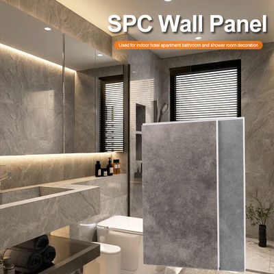 لوحة الحائط SPC فندق حمام ورق الرخام غير الملحوم لوحة الحائط المتكاملة للزخرفة الداخلية
