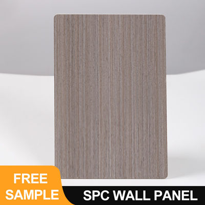 لوحة الحائط SPC 600 * 2440 * 4mm الحجر المقاوم للماء البلاستيكية الصديقة للبيئة خشب الحبوب القفل السلس الداخلية الديكور اللوح