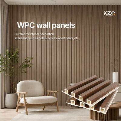 WPC لوحة الحائط المخددة لوحات الديكور الداخلي للديكور الداخلي لمشروع الفندق