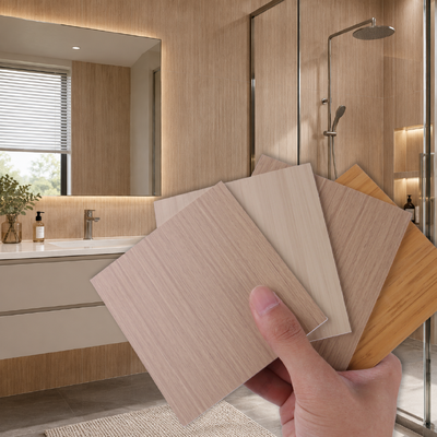 Modern Waterproof Fireproof B1 SPC Wall Panel with Easy Installation for Bathroom and Shower (المنضدة المائية الحديثة منضدة الحريق B1)